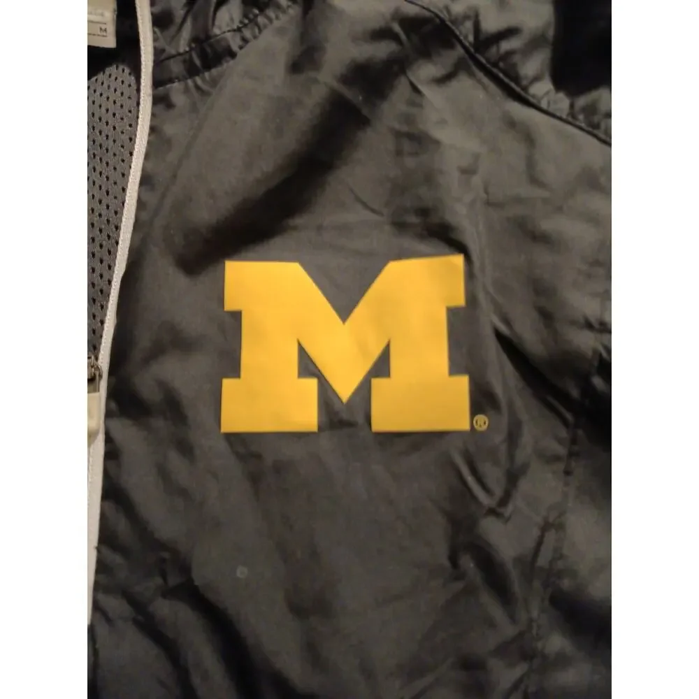 Nike Michigan Wolverines 1/4 Zip Windbreaker Jacket Mens Medium